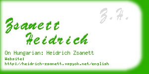 zsanett heidrich business card